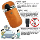 Faraday Bag Keyless Car Key Signal Blocker Pouch Leather Car Key Signal Blo