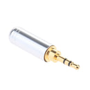2 Pack 2.5mm Stereo TRRS 3 Pole Male Conductor Connector Replacement for