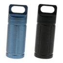 2x Titanium Outdoor Waterproof Pill Case Box Emergency Mini Medicine Containers