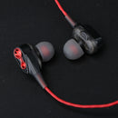Dual-Action-Coil Earphone With Heavy Bass In-Line Control Noise-isolating