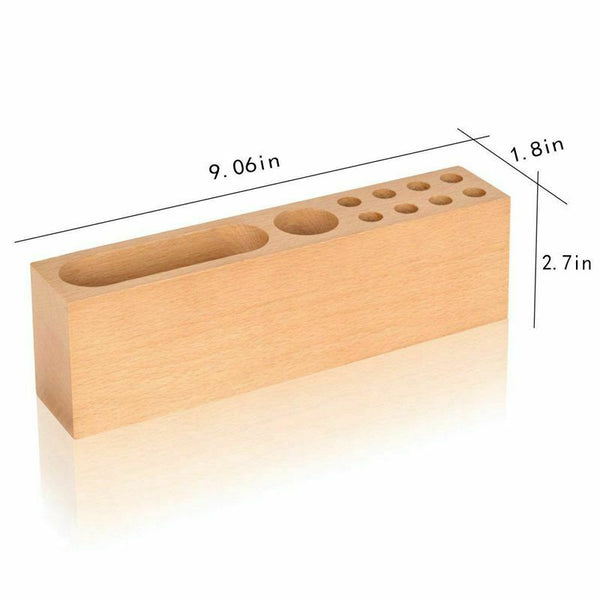 Office Supplies Desktop Storage Box Stationery Solid Wood Pen Holders,Mobil X6H1
