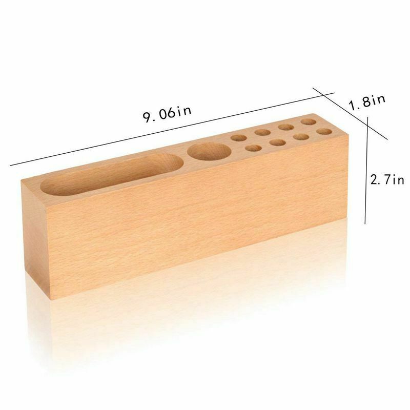 Office Supplies Desktop Storage Box Stationery Solid Wood Pen Holders,Mobil X6H1