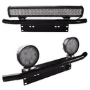 Bull Bar Front Bumper License Plate Bracket for Offroad LED Work Light Bar Holde