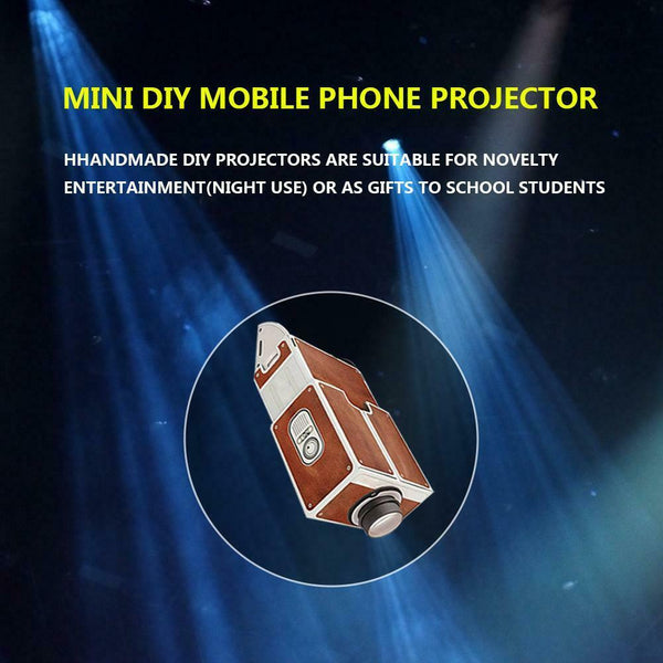 DIY Cardboard Smart Phone Projector TV Screen Amplifier Mini Theater Cinema H #s
