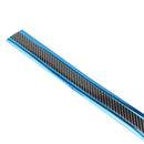 1m Carbon Fiber Look Car Bumper Lip Door Sill Protector (7cm Black+Blue)