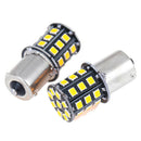 2X 1156 BA15S 2835 33-SMD Yellow LED Bulbs Car Turn Signal Lamp Brake LightsSEAU