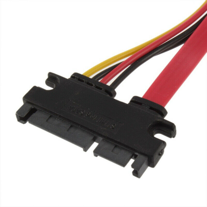 1.6FT 22Pin SATA Male to Female 7+15 pin 5 Wire Power Data Combo Extension Cable