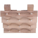 12 Spool Wooden Bobbin Thread Rack and Organizer for Sewing Quilting Embroi M1J5