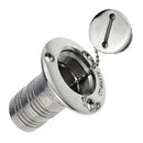 38mm Marine Boat Waste Fuel Tank Deck Fill Filler & Key Stainless Steel