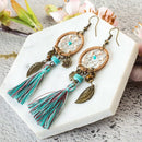 New Bohemian Dream Catcher Tassel Earrings For Women Fashion Boho Ethnic Gr