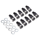 10x 1/4inch 6.35mm Stereo Audio Microphone Female Socket Jack Connector