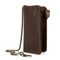 Men's Long Clutch Wallet Credit Card Bifold Holder Purse with Anti-Theft Chain