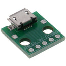 10Pcs MICRO USB to DIP Adapter 5Pin Female Connector PCB Converter Board 3C