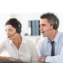 USB Wired Call Center Noise Cancelling Headphones Mute Headset with Microph