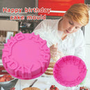 Silicone Birthday Round Cake Mold Pan Kitchen BakingTools Pie Mould Bread M P4H0