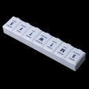 Illiteracy Weekly Pill Box Daily Organiser Medicine Tablet Storage Dispenser
