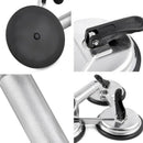 Heavy Duty Triple Locking Suction Cup Pad, Aluminum 3 Plates Hand Vacuum Li