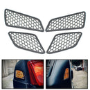 4x Motorcycle Headlight Trim Guard Protector Lamp Cover for VESPA GTS 2017 2018