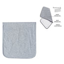 5 Packs 100% Organic Cotton Baby Burp Cloths for Girls Boys 21''x10'' Baby