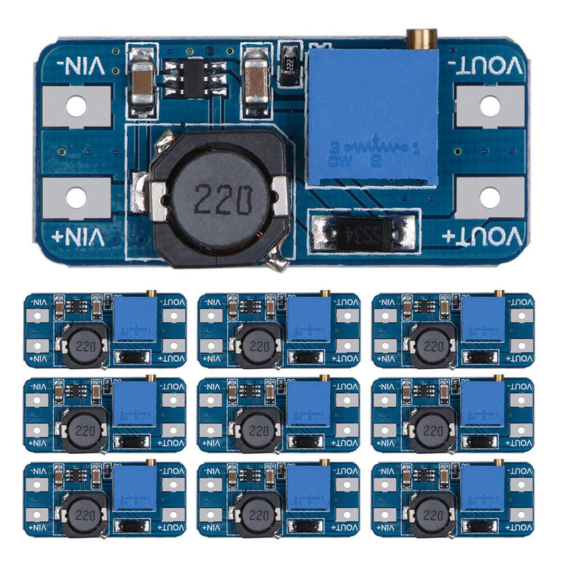 10Pcs MT3608 2A DC-DC Step Up Power Apply Booster Power Module for Arduino