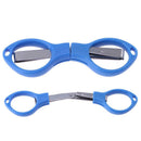 Mini Folding Stainless Steel Scissors Keychain Fishing Travel Cutter Blue