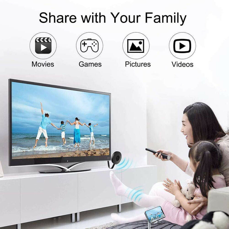 G12 4K HDMI Wireless Display Dongle 2.4G WiFi Receiver Adapter For TV Projector
