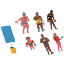 6pcs HO Scale People Miniatures for Sand Table Beach Scenery Diorama Layout