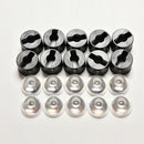 10x 120degree led Lens for 1W 3W High Power LED with screw 20mm Black holder Z