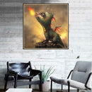 Dinosaur 5D Round Diamond Painting Embroidery DIY Needlework Cross Stitch/A