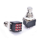 5 pcs 3PDT 9-Pin Guitar Effects Stomp Switch Pedal Box Foot Metal True LJ