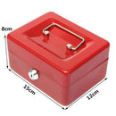 Lockable Cash Coin Money Storage Safe Security Box Holder Suitcase With Loc