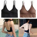 2 Pcs Ladies Comfortable Bra Without Wire, Padded Bustier Bralette Bra Top,