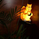 Solar LED Squirrel Lawn Light Waterproof Garden Landscape Decorative Lamp