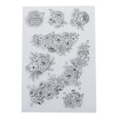 flowers transparent clear silicone stamp for diy scrapbooking photo decoration