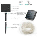 100 LEDs Solar String Light Waterproof Rope Tube Lights Outdoor Garden Tree