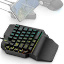 K15 One-handed Membrane Keyboard 39 Keys Backlit one-Hand New Keypad Gaming H1Z9