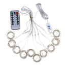 LED Strip Lamp Copper Curtain Lights with Remote Control Warm White