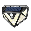 166 LED Solar Power Wall Lights PIR Motion Sensor Outdoor Garden Security Lamp