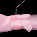 5 x Satin Padded Children Clothes Hook Hangers (Pink) R7N4
