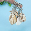 Set of 2 Handmade Seashell Keychain Natural Beach Sea Shell Pendant Key Ring AU