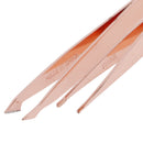 2Pcs/Set Slanted Eyebrow Tweezers Eye Lashes Tweezer Nippers Face Hair Remo JR