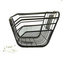 Large Capacity Bicycle Basket Metal Solid Hanging Front Rear Carrying With Cover