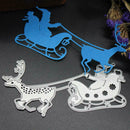 Santa Ride Christmas Metal Cutting Die Stencils DIY Emboss Scrapbook Craft