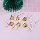 6Pcs/Set  Small Christmas Craft Jingle Bell Dangle Charms With Loop Jewelry ME