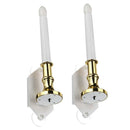 Solar Powered LED Candle Lights with 2 Suction Cups for Christmas Holiday Window