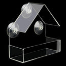 Transparent Plastic Adsorption Type House Shape Bird Feeder Innovative Suct