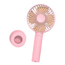 2pcs Handheld USB Fan 1200mAh Battery 3 Settings for Travel Home and Office Use