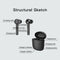 Bluetooth Headphones Wireless Earbuds Noise Cancelling Mic TWS Bluetooth V5.0