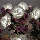 20Pcs Rose Flower Wedding Party Christmas Decoration String LED Lights WhiteC3Y3
