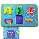 Basic Life Skills Kids Educational Teaching Learn to Dress Board Toys-Button